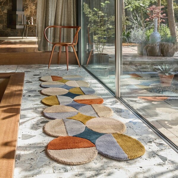 Ručno rađena vunena staza 80x230 cm Mia Ellipse – Flair Rugs