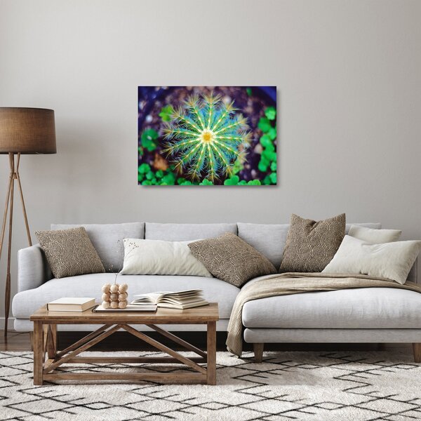 Staklena slika kaktusa (70x50 cm)