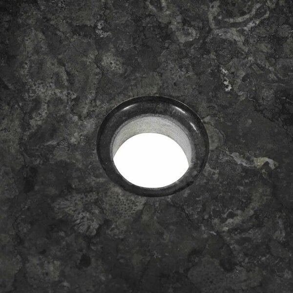 Lavabo - Umivaonik 40 x 12 cm mramorni crni - Crna Crna