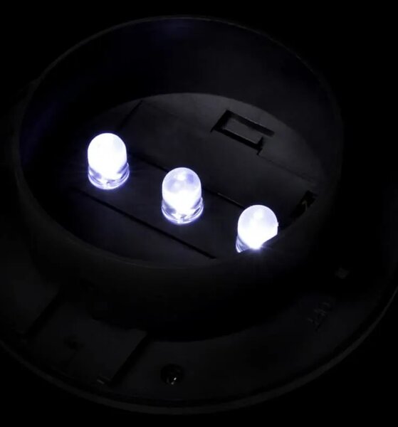 Vanjske solarne svjetiljke za ogradu 12 kom LED crne - Crna 12 1 Crna