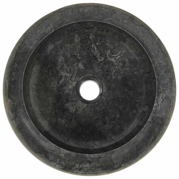 Lavabo - Umivaonik 40 x 12 cm mramorni crni - Crna Crna