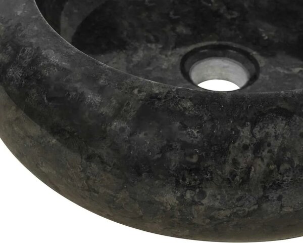 Lavabo - Umivaonik 40 x 12 cm mramorni crni - Crna Crna