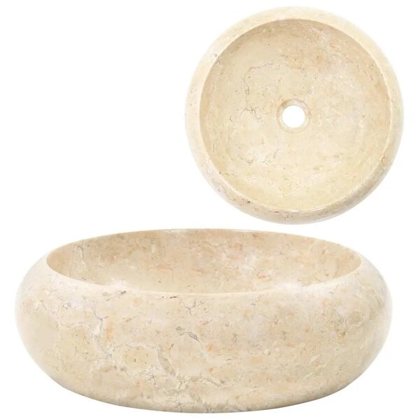 Lavabo - Umivaonik 40 x 12 cm mramorni krem - Krema Krema