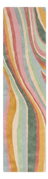 Ručno rađena vunena staza 60x230 cm Abstract Flow – Flair Rugs