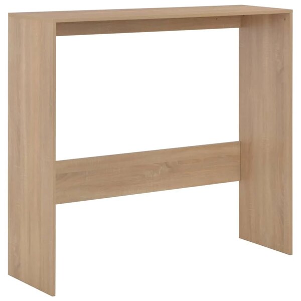 Barski stol s 2 stolne ploče boja hrasta 130 x 40 x 120 cm - Boja hrasta 1 Boja hrasta