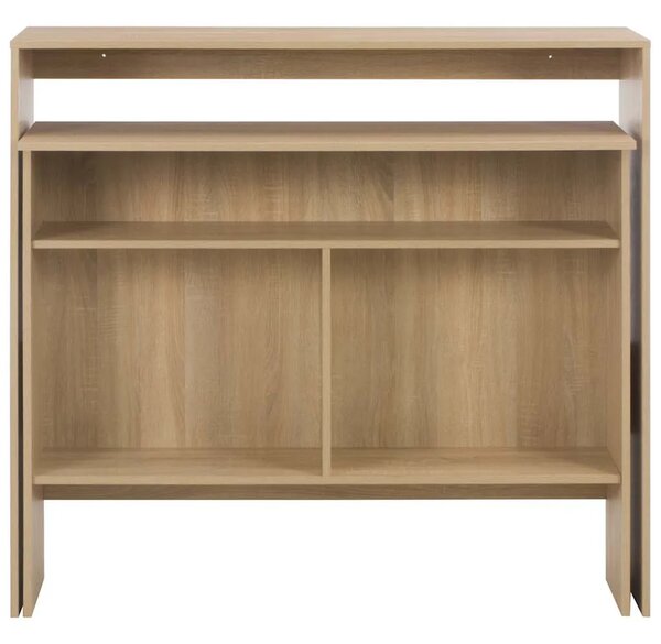 Barski stol s 2 stolne ploče boja hrasta 130 x 40 x 120 cm - Boja hrasta 1 Boja hrasta