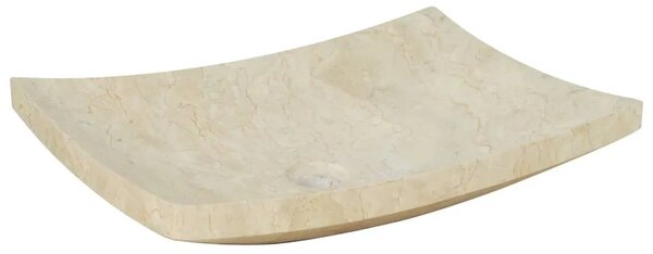 Lavabo - Umivaonik 50 x 35 x 12 cm mramorni krem - Krema Krema