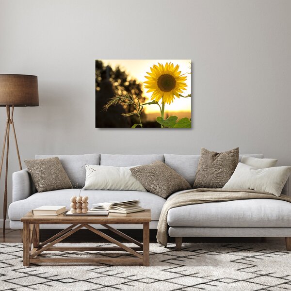 Staklena slika suncokreta (70x50 cm)