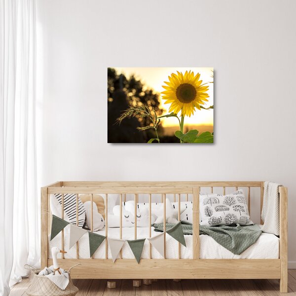 Staklena slika suncokreta (70x50 cm)