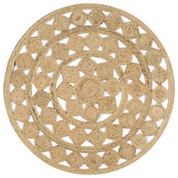 Ručno rađeni pleteni tepih od jute 120 cm - 120 cm 120 cm