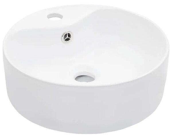 Lavabo - Umivaonik sa zaštitom od prelijevanja 36x13 cm keramički bijeli - Bijela Bijela
