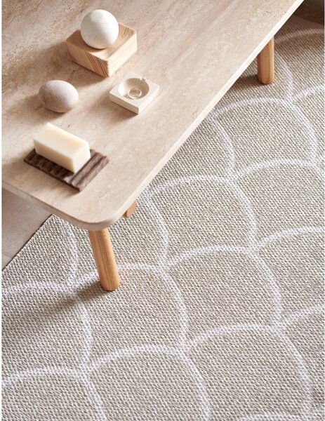 Krem unutarnja i vanjska staza 70x150 cm Kotte Linen – Pappelina