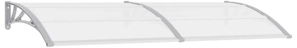 Nadstrešnica za vrata siva 240 x 100 cm PC - Siva i prozirna 240 x 100 cm 1 Siva i prozirna