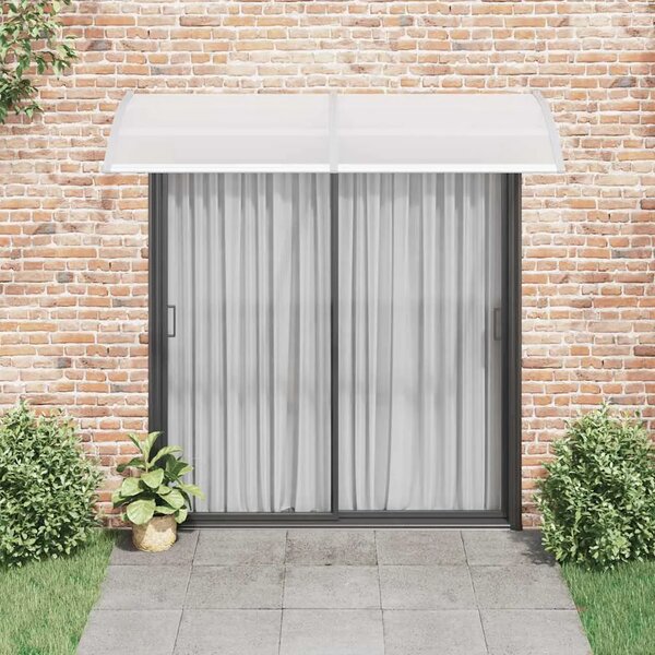 Nadstrešnica za vrata siva 240 x 100 cm PC - Siva i prozirna 240 x 100 cm 1 Siva i prozirna