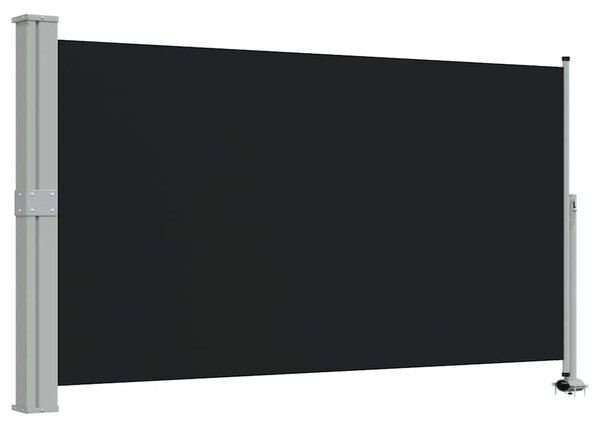 Uvlačiva bočna tenda za terasu 140 x 300 cm crna - Crna 140 x 300 cm 1 Crna