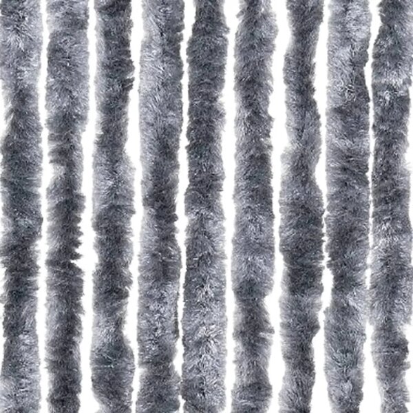 Zavjesa protiv muha - Zastor protiv insekata srebrni 90 x 220 cm šenil - Srebrno 90 x 220 cm Srebrno 90 x 220 cm