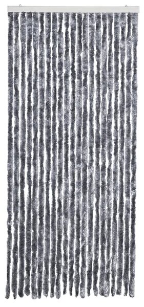 Zavjesa protiv muha - Zastor protiv insekata srebrni 90 x 220 cm šenil - Srebrno 90 x 220 cm Srebrno 90 x 220 cm