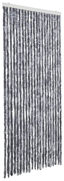 Zavjesa protiv muha - Zastor protiv insekata srebrni 90 x 220 cm šenil - Srebrno 90 x 220 cm Srebrno 90 x 220 cm