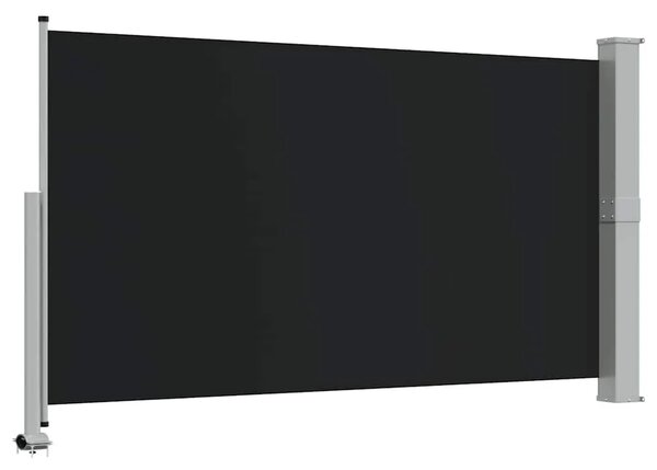 Uvlačiva bočna tenda za terasu 140 x 300 cm crna - Crna 140 x 300 cm 1 Crna