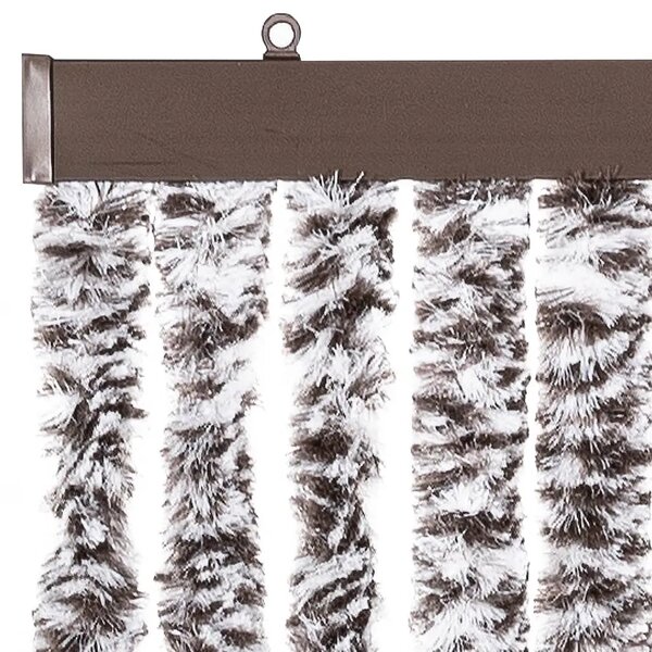Zavjesa protiv muha - Zastor protiv insekata smeđi-bež 100 x 220 cm šenil - Smeđa i bež 100 x 220 cm Smeđa i bež 100 x 220 cm
