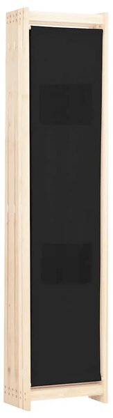 Paravan - Sobna pregrada sa 6 panela od tkanine 240 x 170 x 4 cm crna - Crna 6 1 Crna