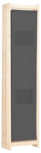 Paravan - Sobna pregrada sa 6 panela od tkanine 240 x 170 x 4 cm siva - Siva 6 1 Siva