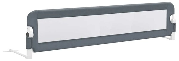 Sigurnosna ogradica za dječji krevet siva 180 x 42 cm poliester - Siva 180 x 42 cm 1 Siva