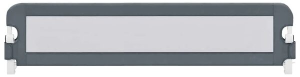 Sigurnosna ogradica za dječji krevet siva 180 x 42 cm poliester - Siva 180 x 42 cm 1 Siva
