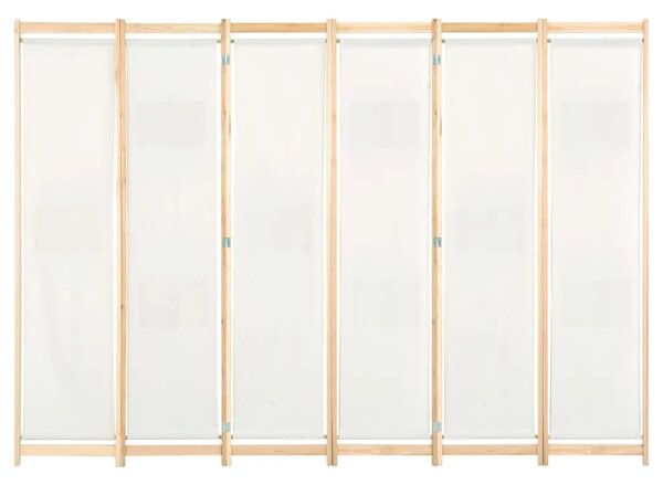 Paravan - Sobna pregrada sa 6 panela od tkanine 240 x 170 x 4 cm krem - Krema 6 1 Krema