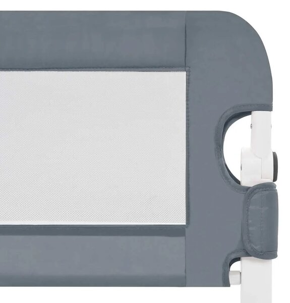 Sigurnosna ogradica za dječji krevet siva 150 x 42 cm poliester - Siva 150 x 42 cm 1 Siva