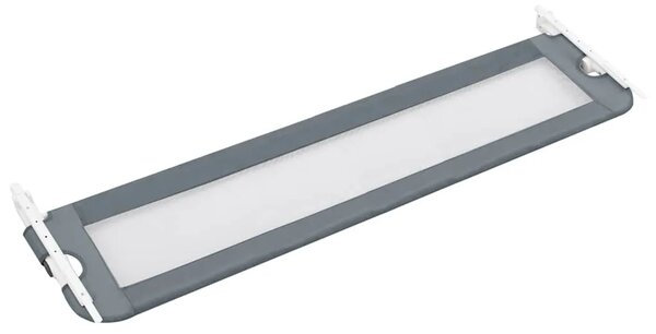 Sigurnosna ogradica za dječji krevet siva 180 x 42 cm poliester - Siva 180 x 42 cm 1 Siva