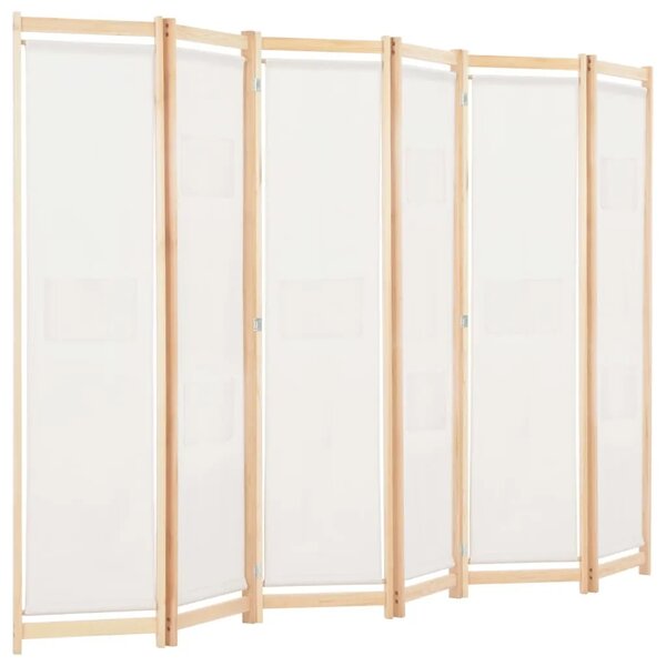 Paravan - Sobna pregrada sa 6 panela od tkanine 240 x 170 x 4 cm krem - Krema 6 1 Krema