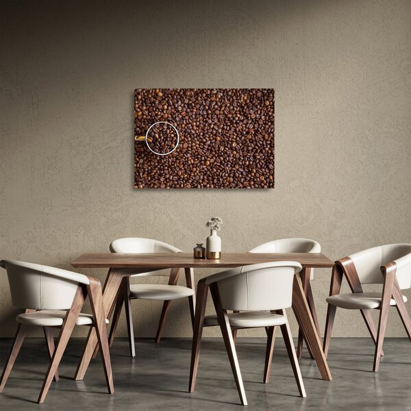 Staklena slika - zrna kave (70x50 cm)