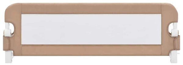 Sigurnosna ogradica za dječji krevet bež 120 x 42 cm poliester - Sivo-smeđa 120 x 42 cm 1 Sivo-smeđa