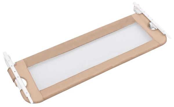 Sigurnosna ogradica za dječji krevet bež 120 x 42 cm poliester - Sivo-smeđa 120 x 42 cm 1 Sivo-smeđa