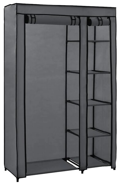 Sklopivi ormar sivi 110 x 45 x 175 cm od tkanine - Siva 1 1 Siva