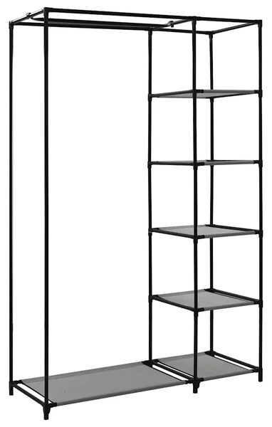 Sklopivi ormar sivi 110 x 45 x 175 cm od tkanine - Siva 1 1 Siva