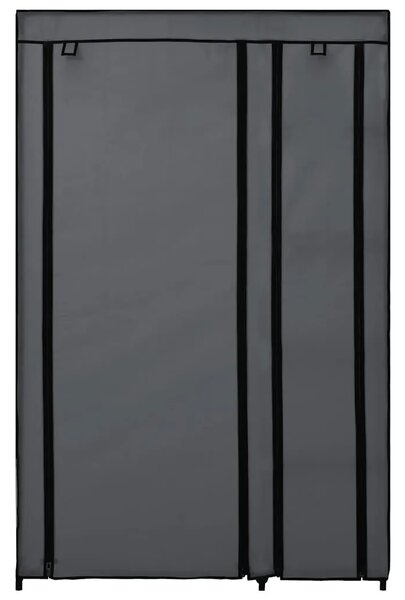 Sklopivi ormar sivi 110 x 45 x 175 cm od tkanine - Siva 1 1 Siva