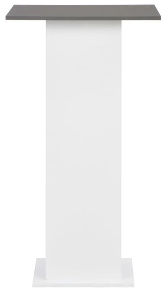 Barski stol bijeli i antracit sivi 60 x 60 x 110 cm - Siva 1 Siva