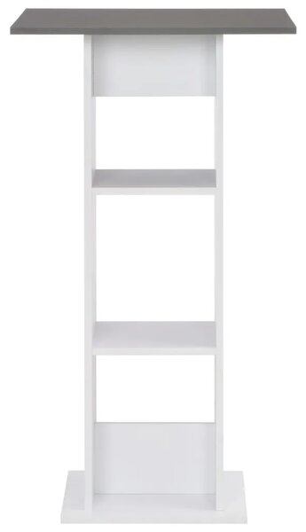 Barski stol bijeli i antracit sivi 60 x 60 x 110 cm - Siva 1 Siva