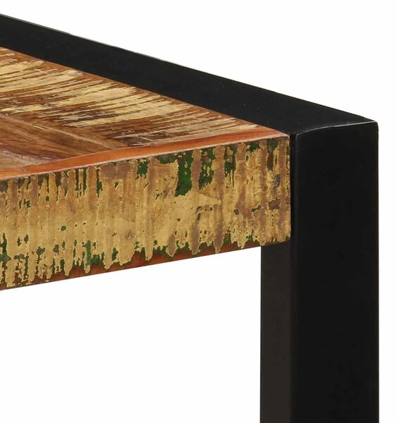 Blagovaonski stol od masivnog obnovljenog drva 140 x 70 x 75 cm - Crna 140 x 70 x 75 cm 1 masivno obnovljeno drvo