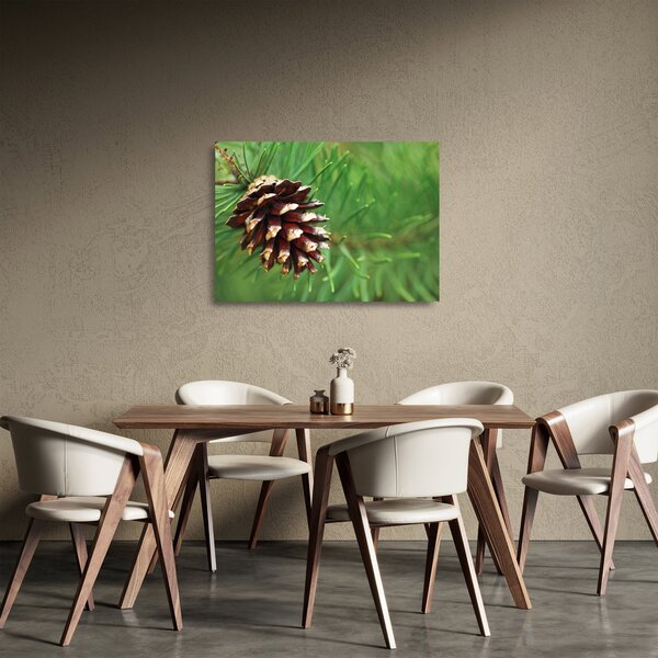 Staklena slika češera (70x50 cm)