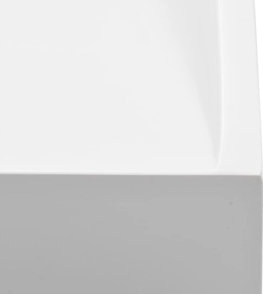 Lavabo - Umivaonik od lijevanih minerala/mramora 120 x 46 x 11 cm bijeli - 120 x 46 x 11 cm (2 otvora) 120 x 46 x 11 cm (2 otvor