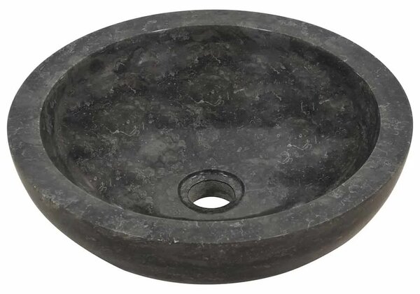 Lavabo - Umivaonik 40 x 12 cm mramorni crni - Crna Crna
