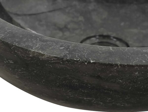 Lavabo - Umivaonik 40 x 12 cm mramorni crni - Crna Crna