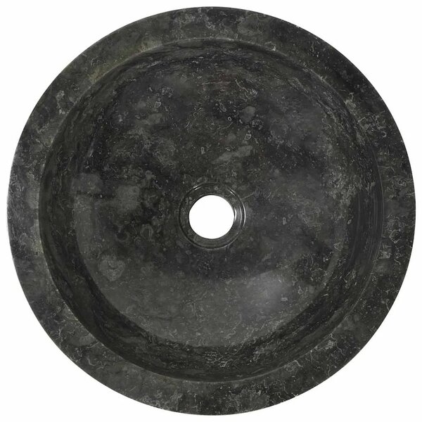 Lavabo - Umivaonik 40 x 12 cm mramorni crni - Crna Crna