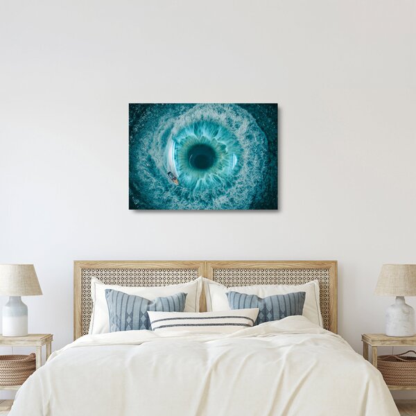 Staklena slika mora s brodom (70x50 cm)