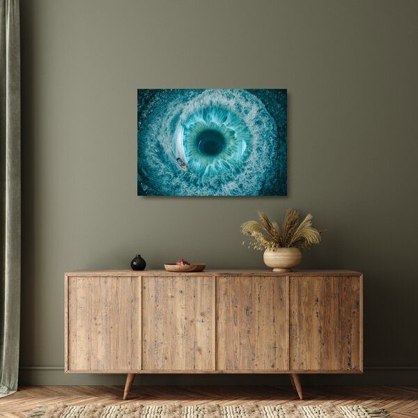 Staklena slika mora s brodom (70x50 cm)