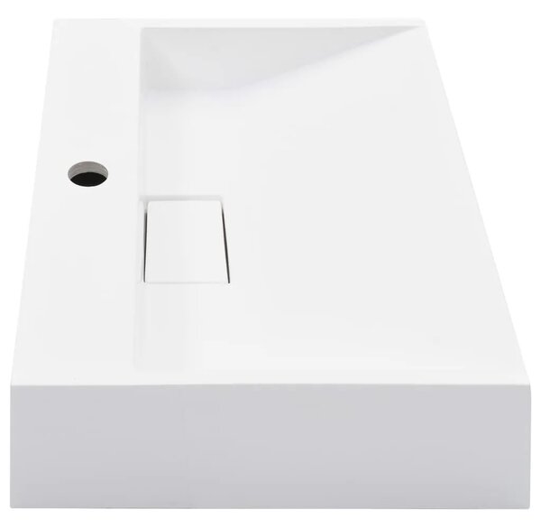 Lavabo - Umivaonik od lijevanih minerala/mramora 50 x 38 x 13 cm bijeli - 50 x 38 x 13 cm 50 x 38 x 13 cm