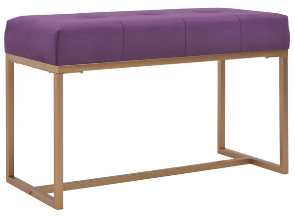 Klupa 80 cm ljubičasta baršunasta - Ljubičasta 80 cm Ljubičasta 80 cm